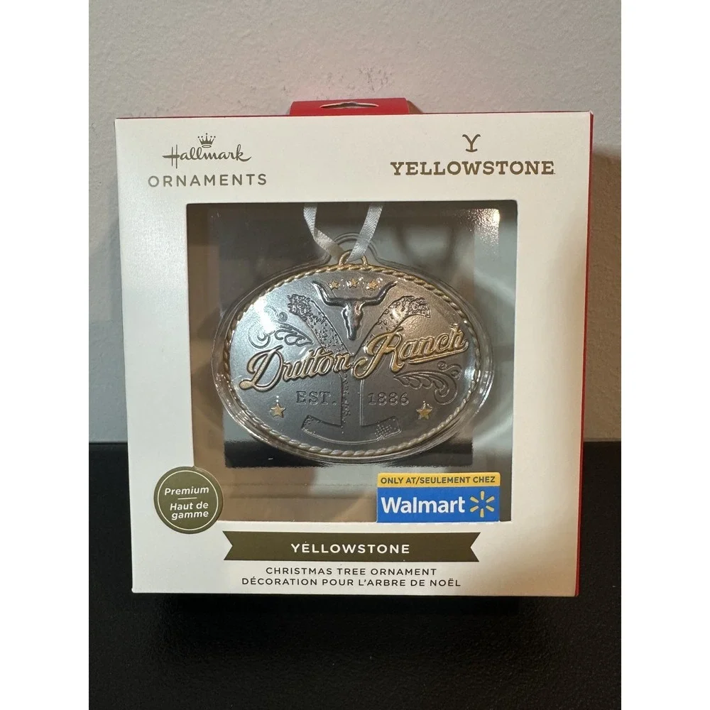 Hallmark Yellowstone‎ Dutton Ranch Belt Buckle Christmas Ornament 3HCM3594 New